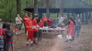 Retiring an American flag